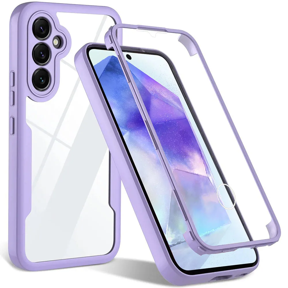 Custodia per Samsung Galaxy A55 5G A556, Techsuit, ColorVerse 360, Viola - immagine 1