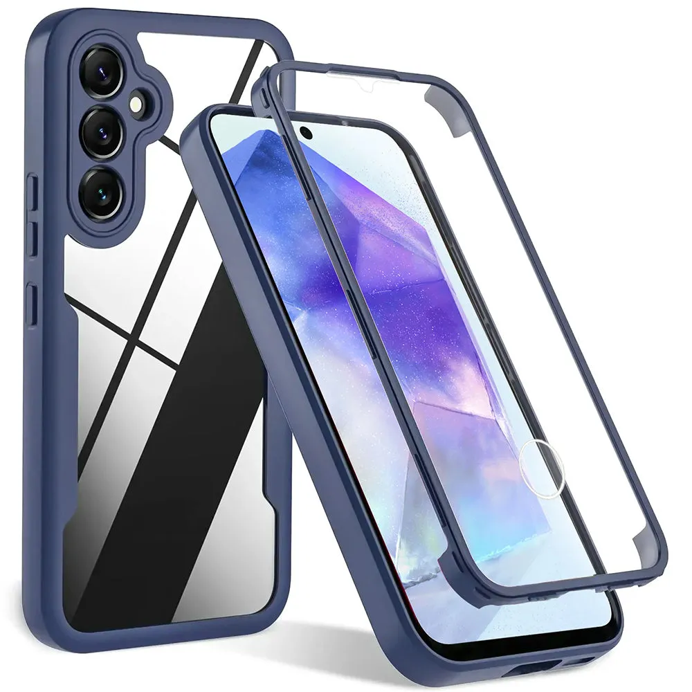 Custodia per Samsung Galaxy A55 5G A556, Techsuit, ColorVerse 360, Blu - immagine 1