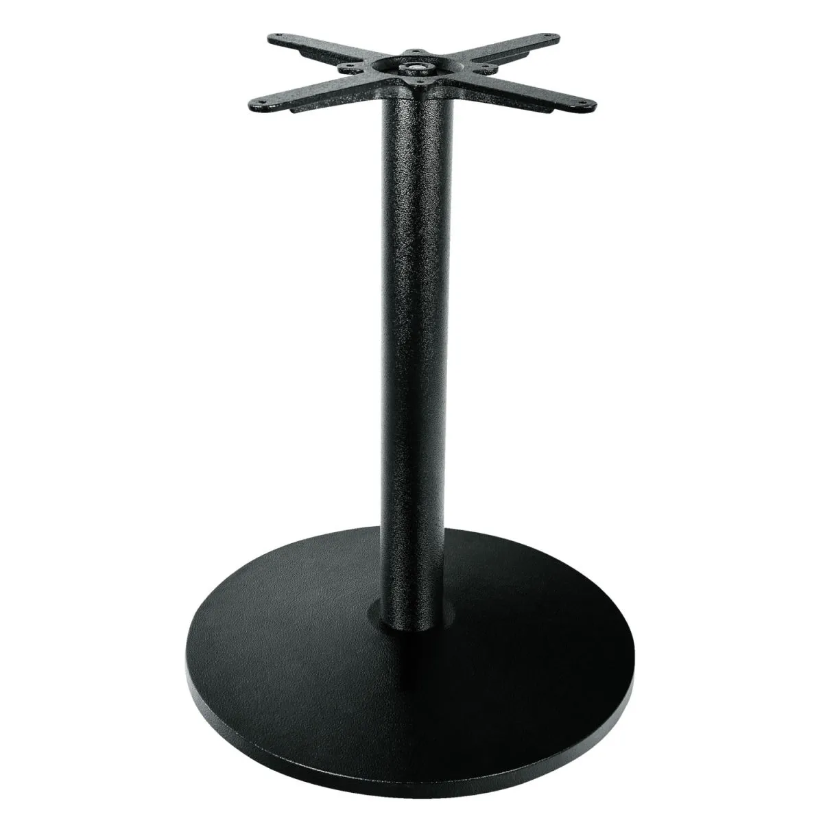 FLAT Base tavolo Flat rotonda in acciaio; 55x72 cm (ØxH); nero; rotonda - immagine 1