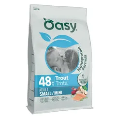 Oasy Monoprotein formula Adult Small/Mini Trota 2 kg - Crocchette monoproteiche cane - immagine 1