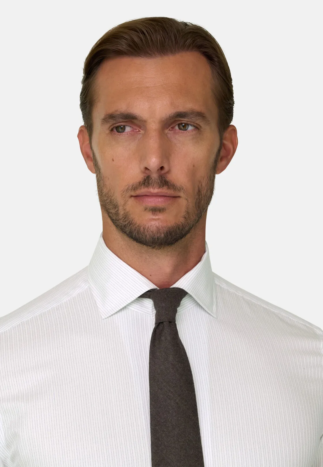 Boggi, Camicia A Righe In Cotone Regular Fit, Uomo, Azzurro, Taglia: 37 - immagine 3