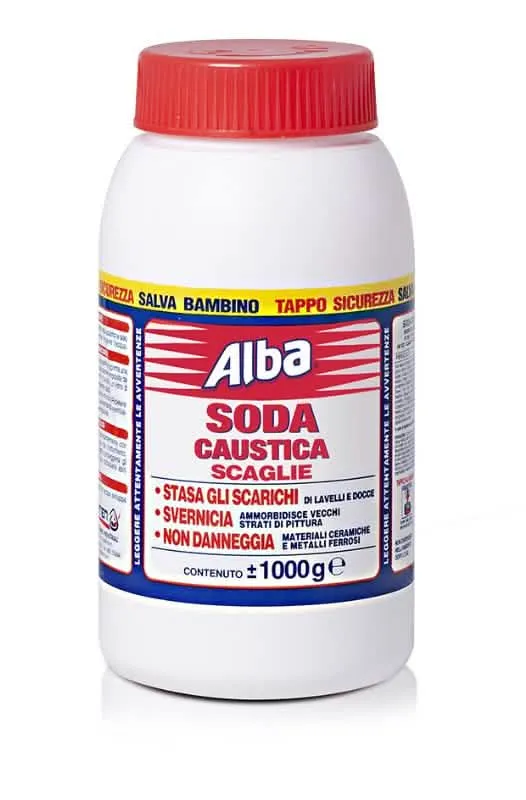 Soda Caustica in Scaglie ALBA 1Kg per Uso Domestico - immagine 1