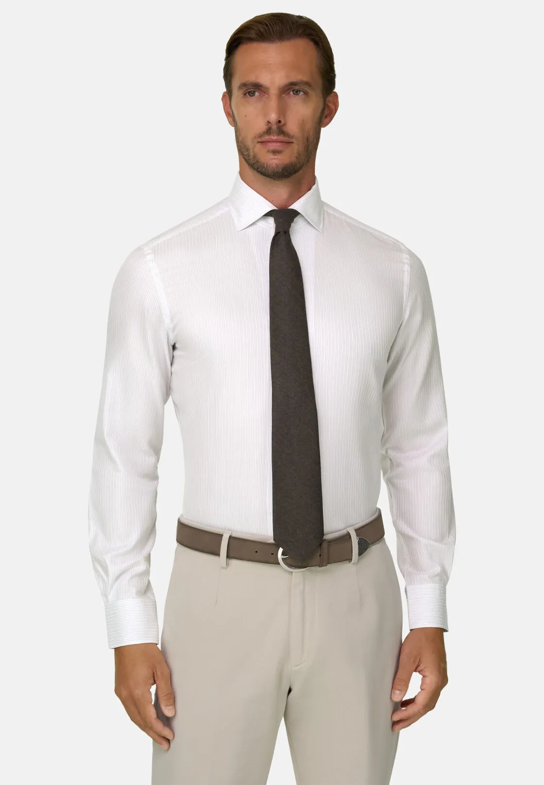 Boggi, Camicia A Righe In Cotone Regular Fit, Uomo, Azzurro, Taglia: 41 - immagine 1