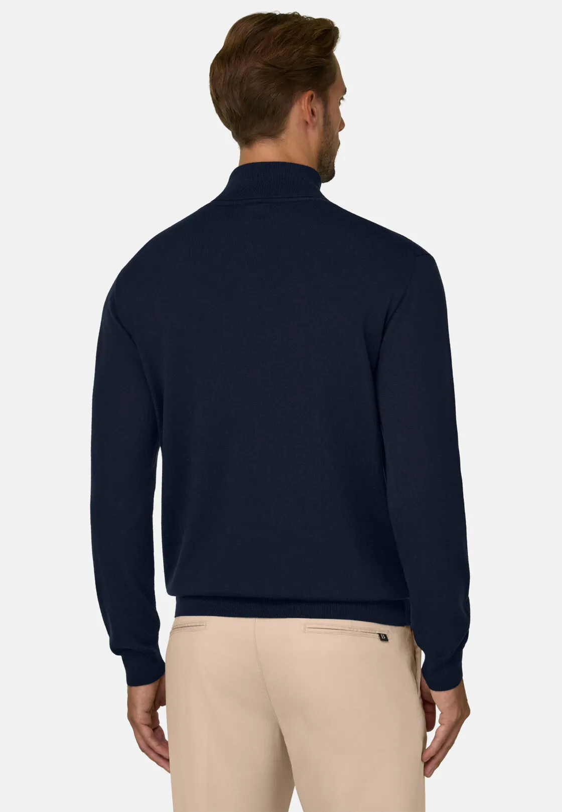 Boggi, Maglia Dolcevita In Lana Merino, Uomo, Navy, Taglia: M - immagine 4