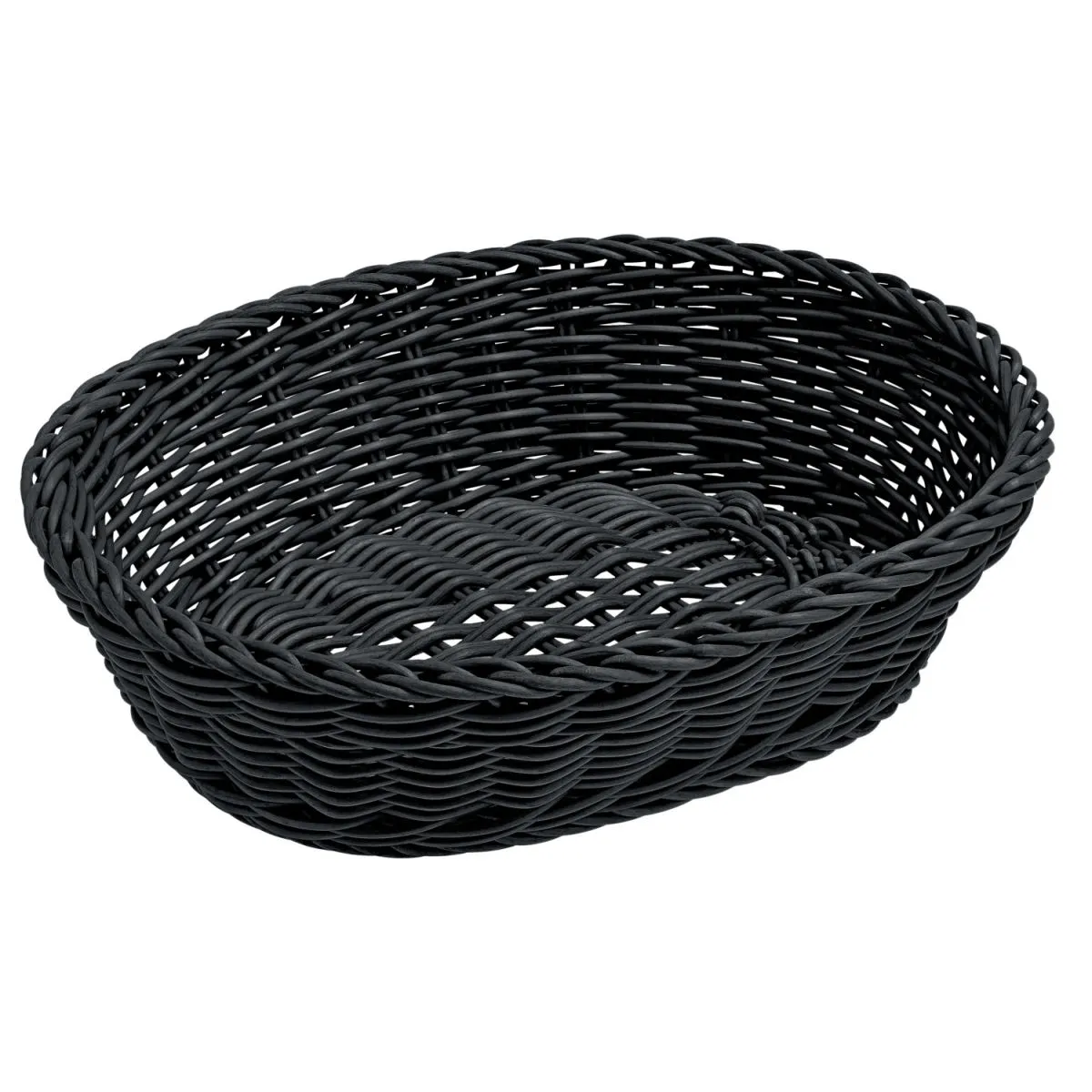 2x VEGA Cestino porta pane Igato ovale; 25x19x6.5 cm (LxLxH); nero; ovale; 2 pz. / Pacco - immagine 1