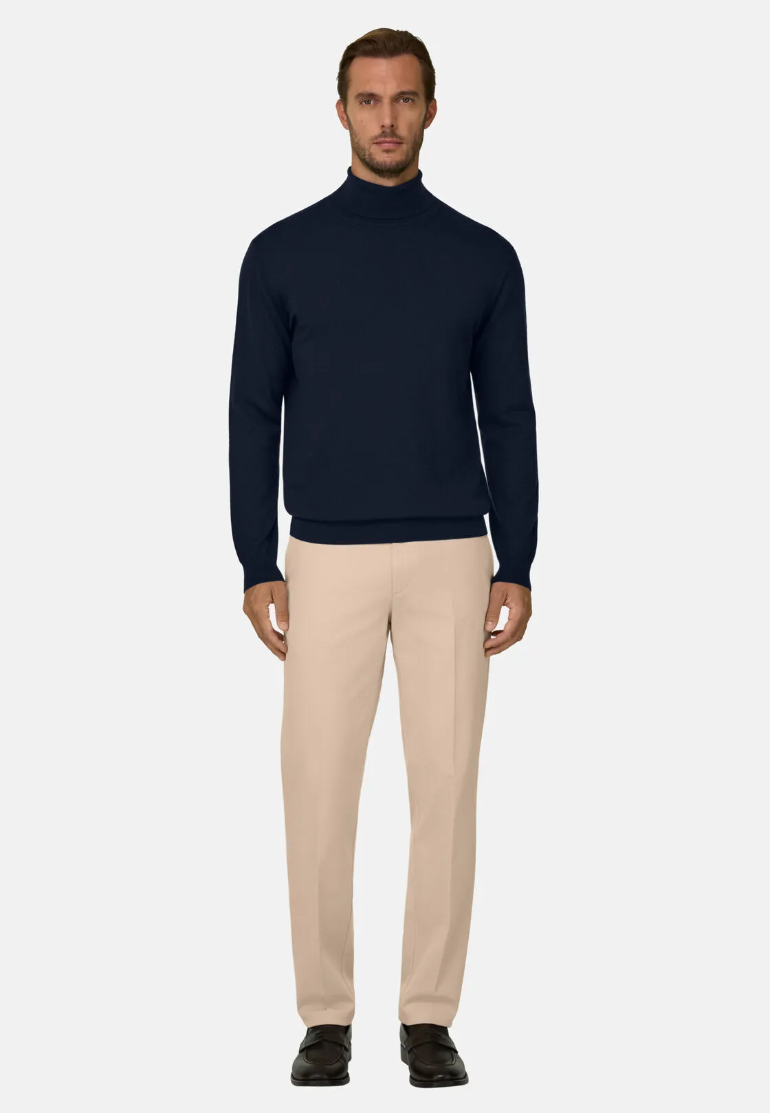 Boggi, Maglia Dolcevita In Lana Merino, Uomo, Navy, Taglia: XS - immagine 2