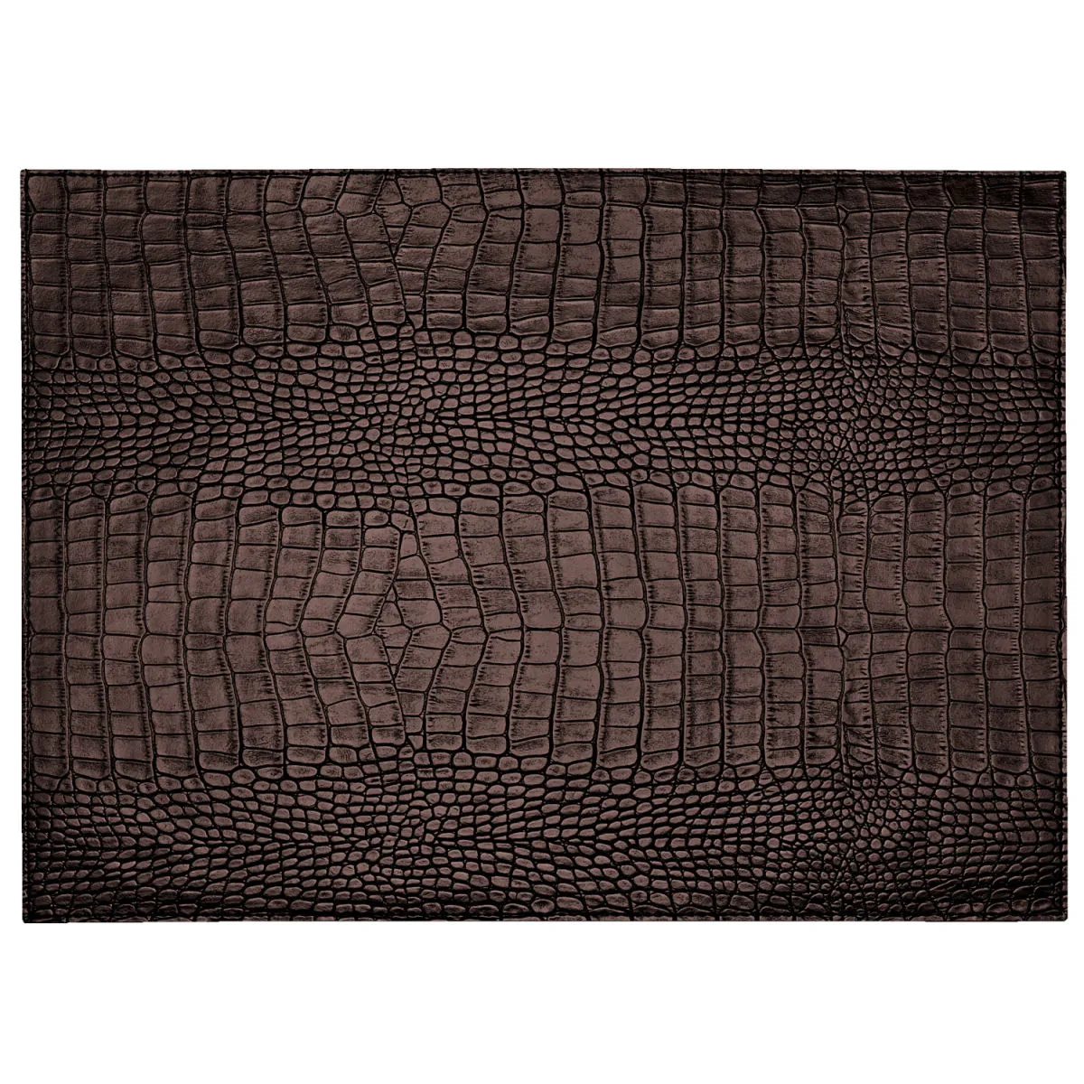 6x ERWIN M. Tovaglietta americana Croco rettangolare; 32.5x44 cm (LxL); marrone; rettangolare; 6 pz. / Pacco - immagine 1