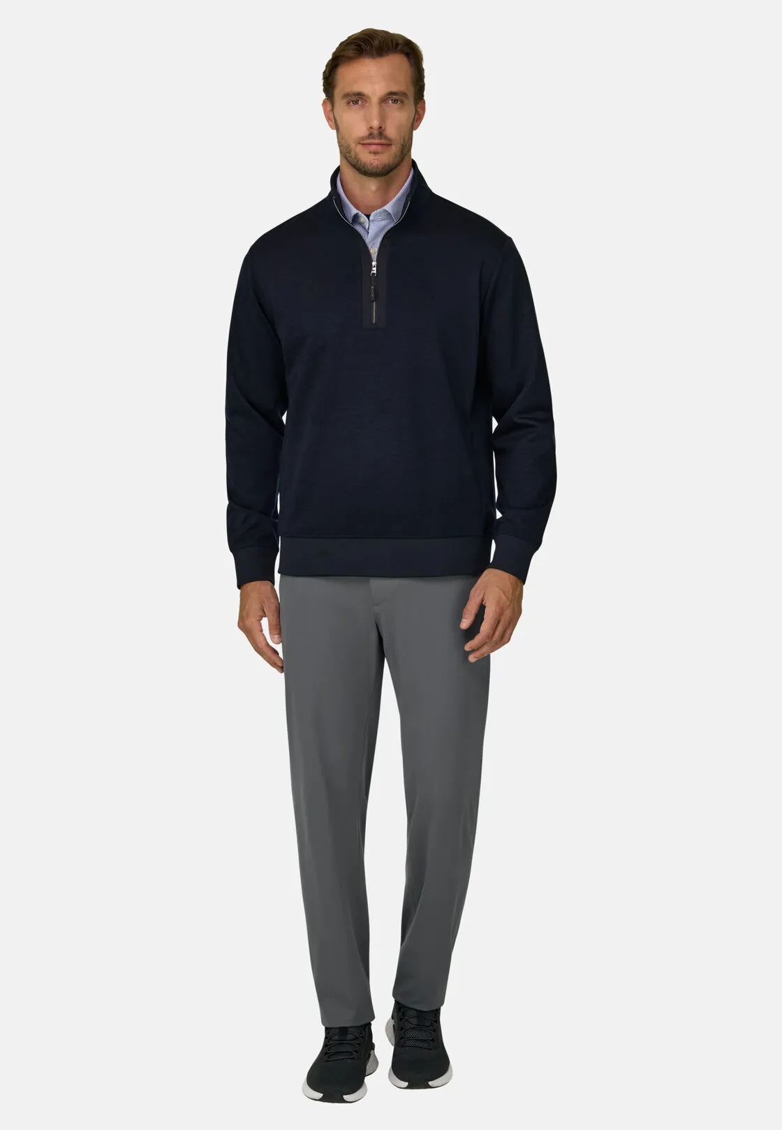 Boggi, Pantaloni In Nylon Elasticizzato B Tech, Uomo, Grigio, Taglia: 50 - immagine 2