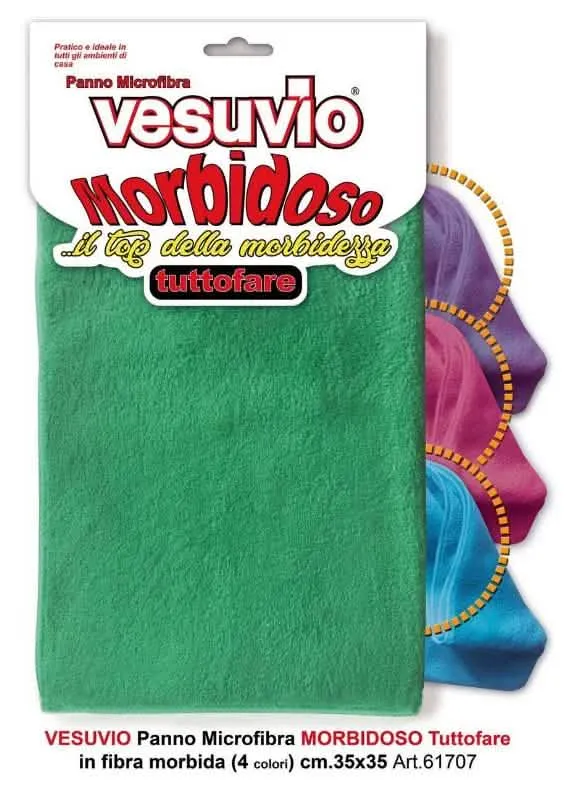 Panno in Microfibra Morbidoso VESUVIO 35x35 per la Casa - immagine 1