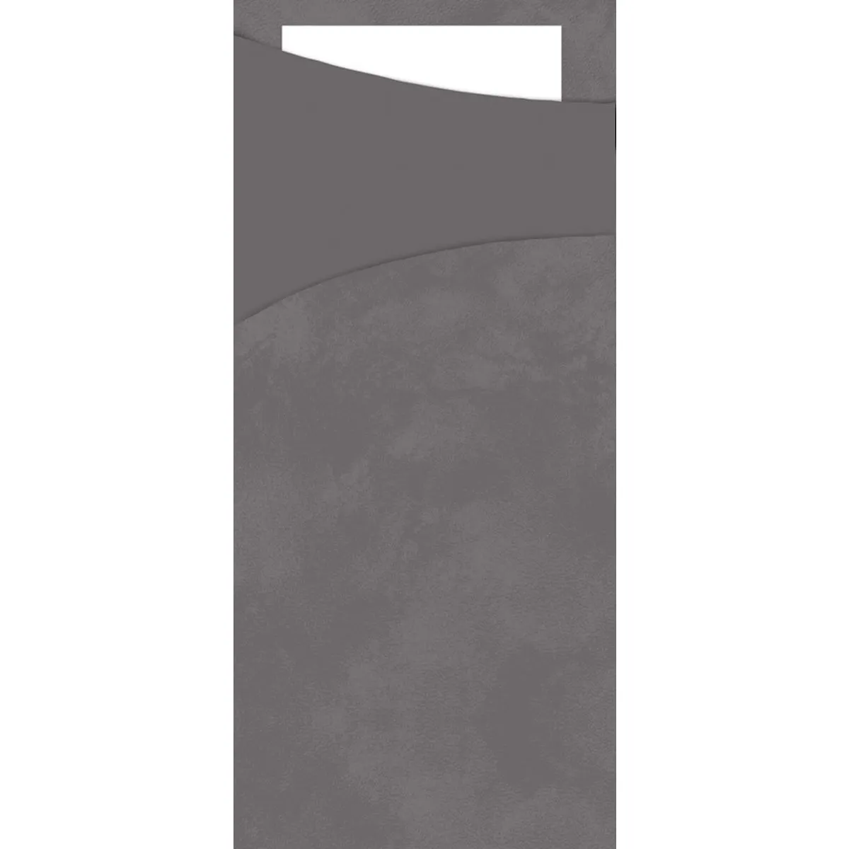 100x DUNI Tovaglioli Portaposate; 8.5x19 cm (LxL); grigio/bianco; 100 pz. / Pacco - immagine 1