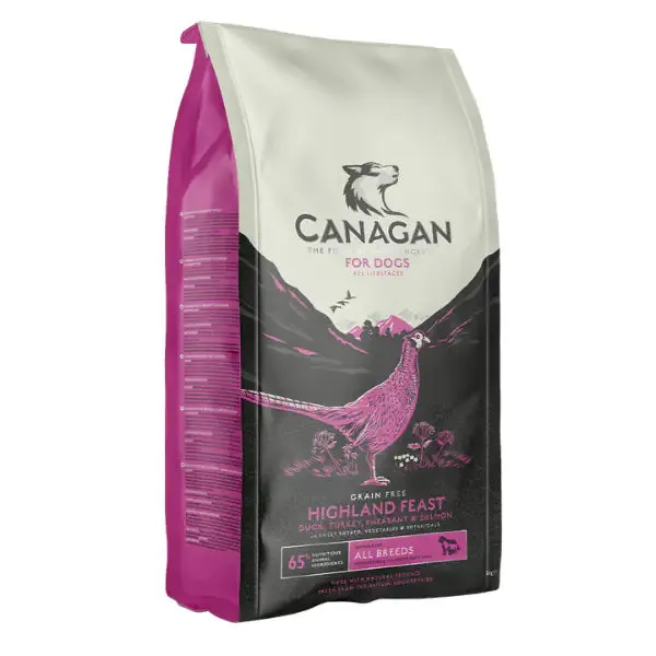 Canagan for Dogs All Life All Breeds Grain Free Highlands Carni bianche 2 kg - Croccantini per cani - immagine 1