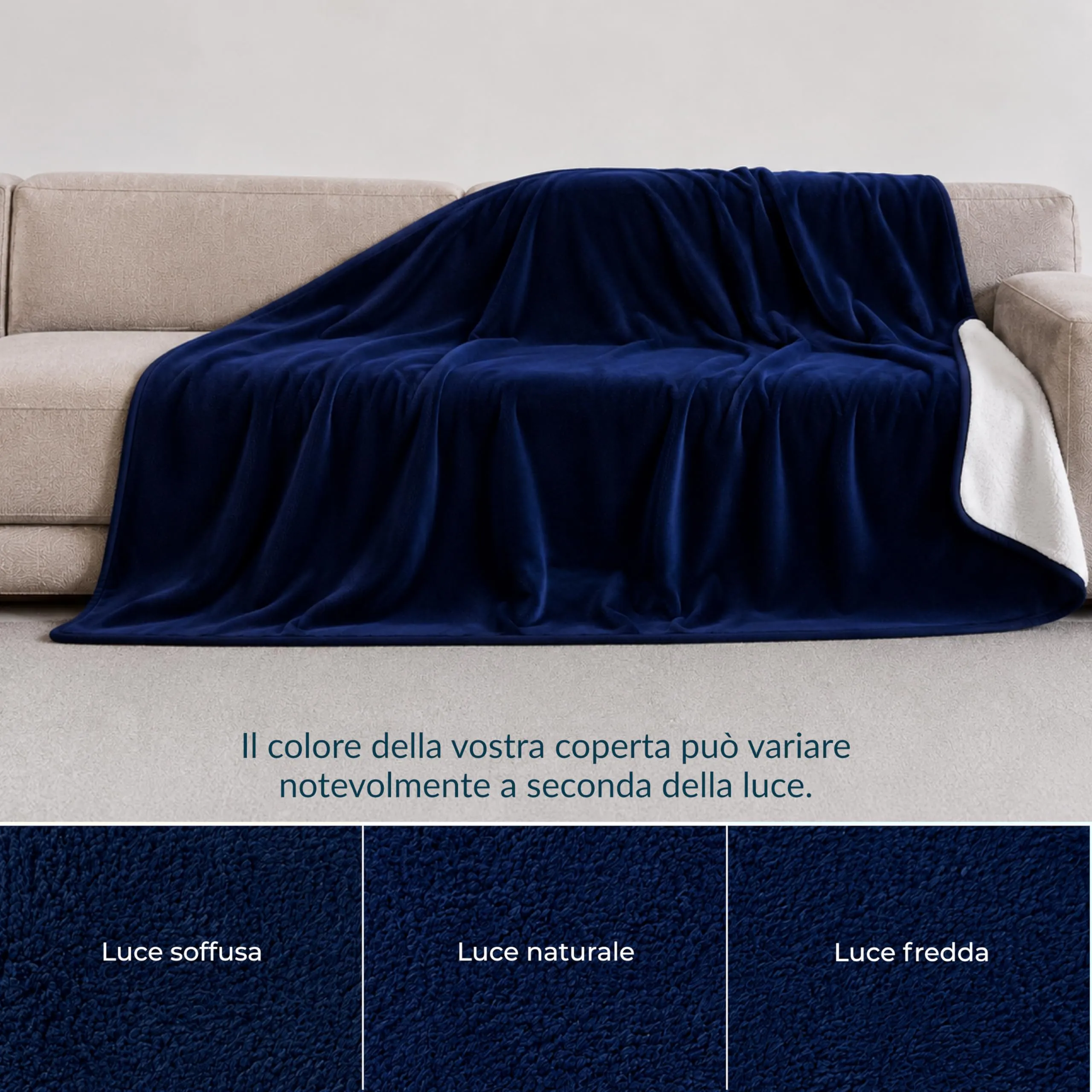 Twinzen Coperta Impermeable Cani 127x152 cm - Copridivano Pile Sherpa - immagine 8