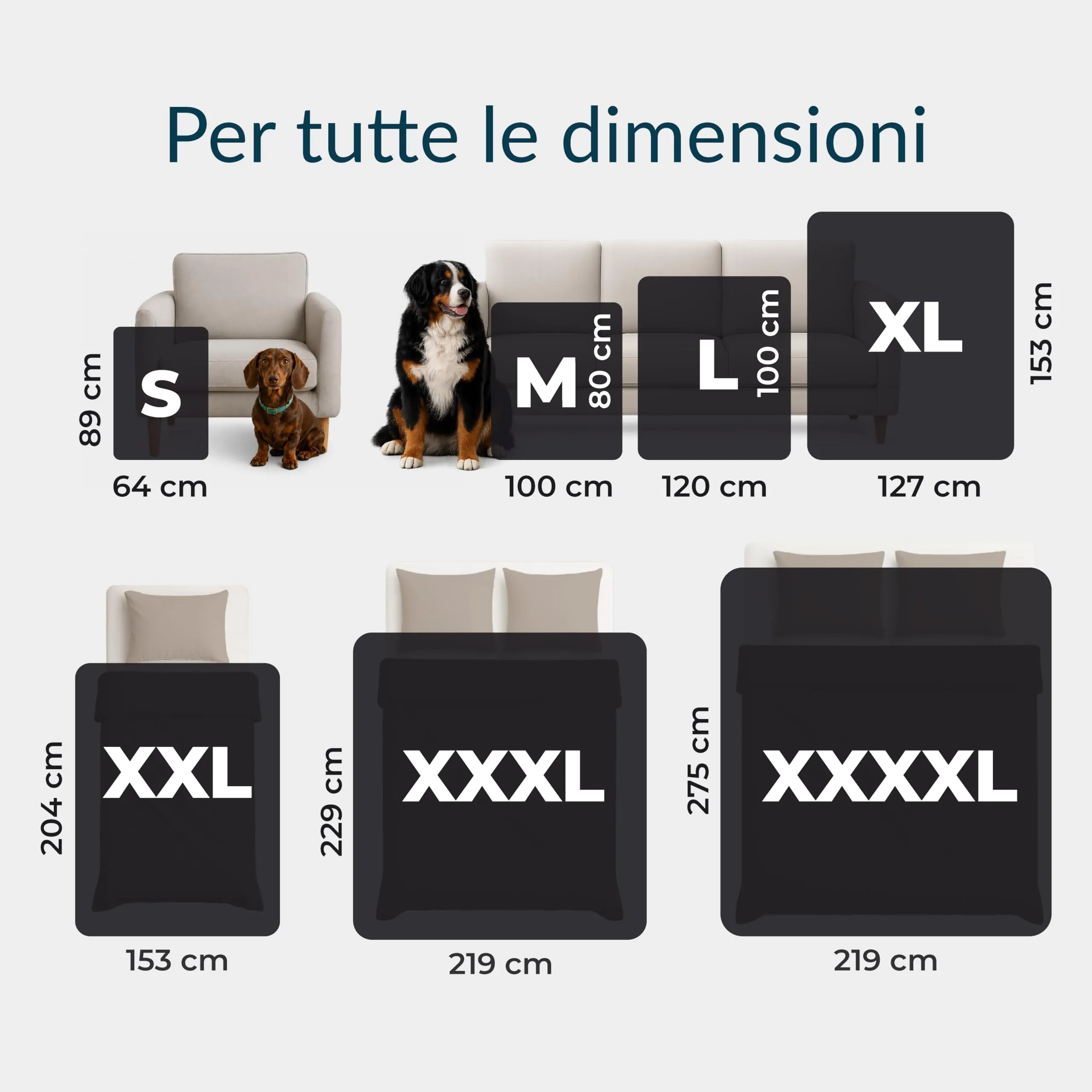 Twinzen Coperta Impermeable Cani 63x88 cm - Copridivano Pile Sherpa - immagine 3