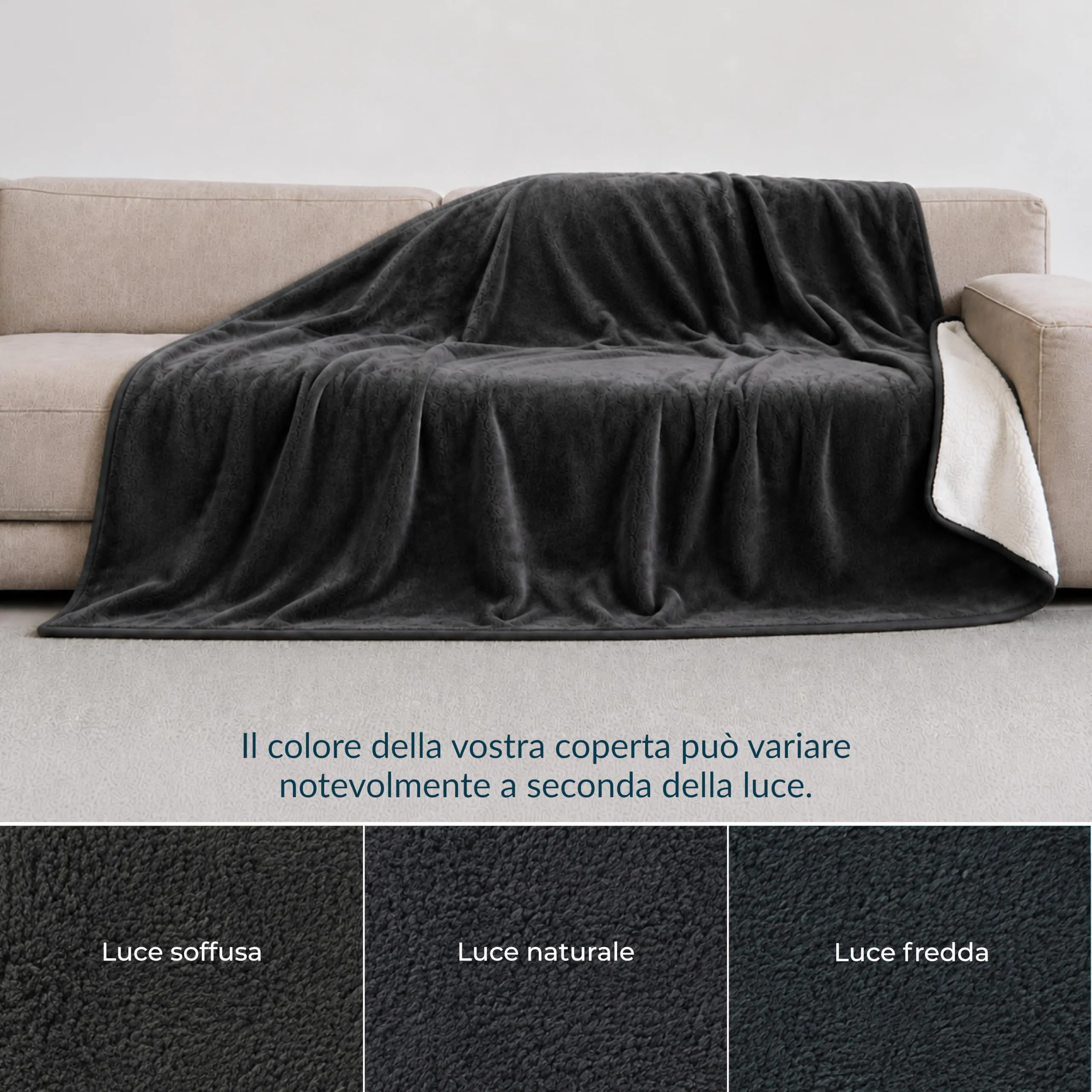 Twinzen Coperta Impermeable Cani 127x152 cm - Copridivano Pile Sherpa - immagine 8