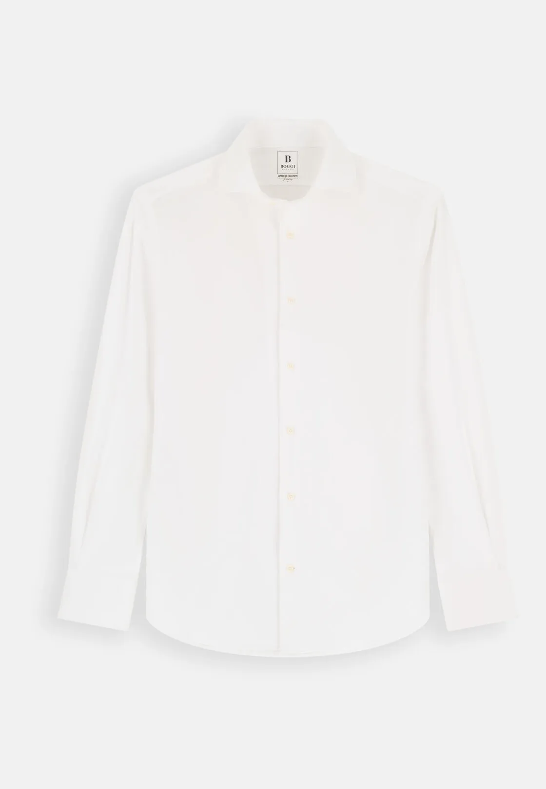 Boggi, Polo Camicia In Jersey Giapponese Regular Fit, Uomo, BIANCO, Taglia: L - immagine 6
