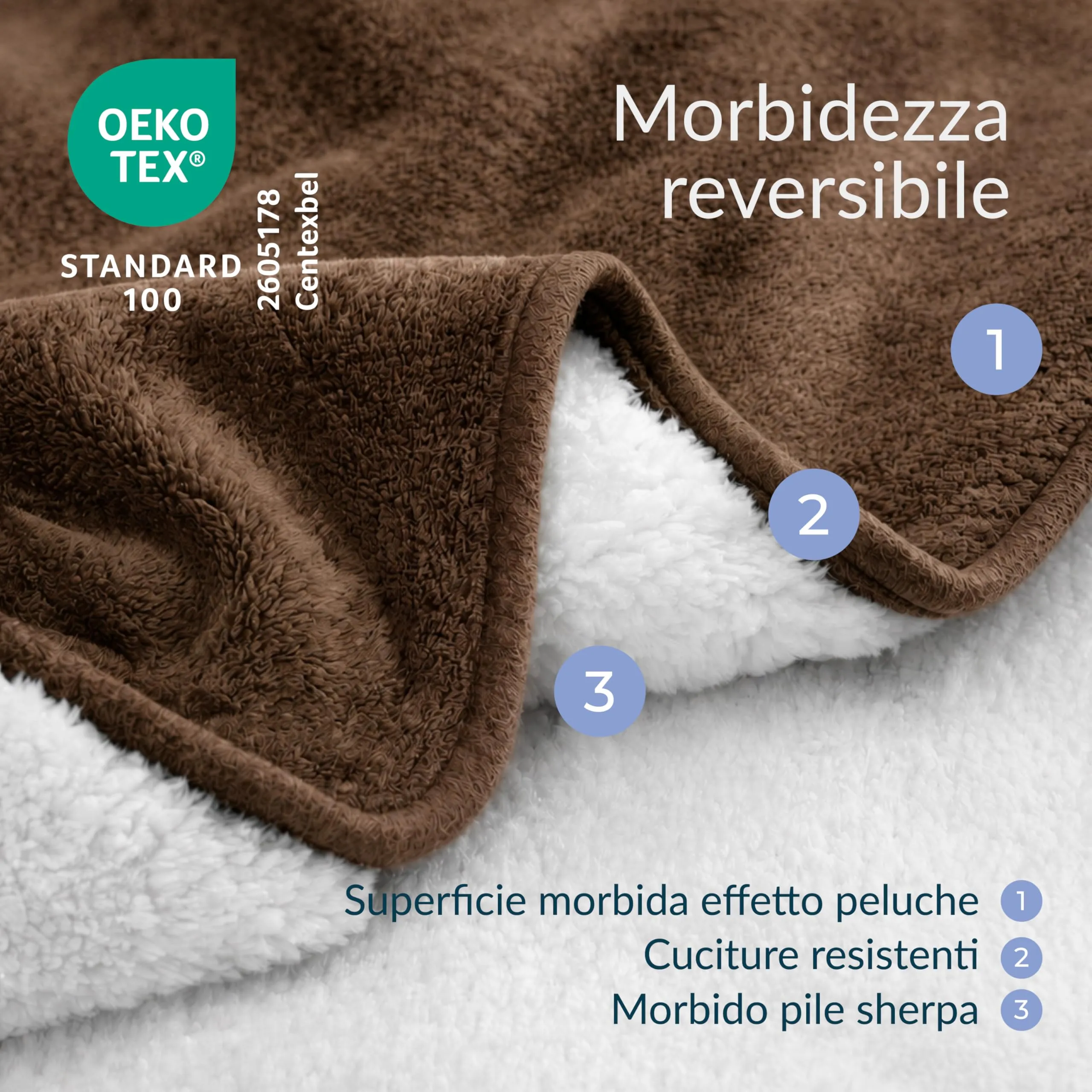Twinzen Coperta Impermeable Cani 152x203 cm - Copridivano Pile Sherpa - immagine 2