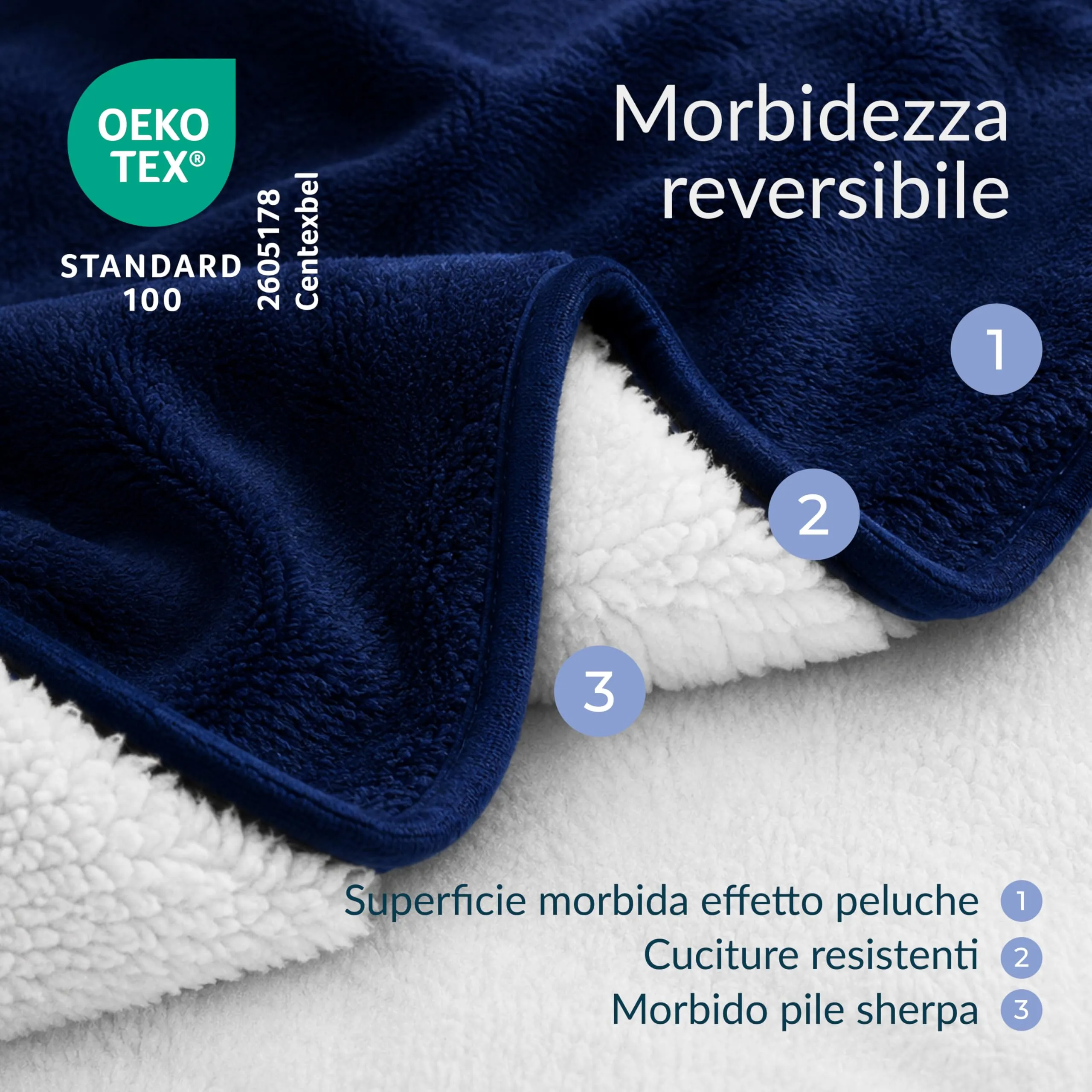 Twinzen Coperta Impermeable Cani 152x203 cm - Copridivano Pile Sherpa - immagine 2