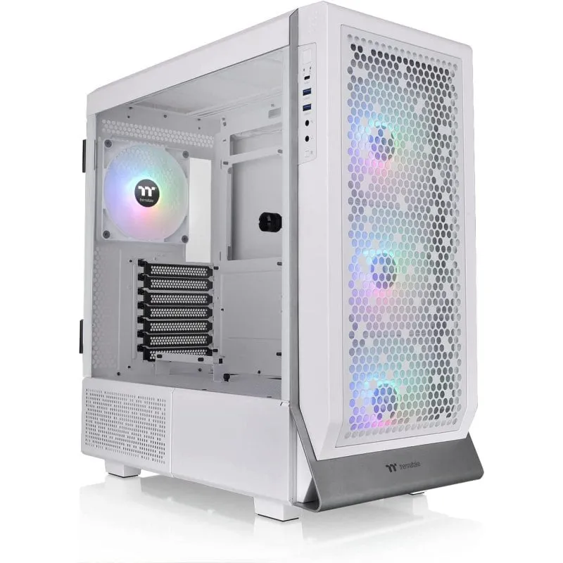 Thermaltake Ceres 500 TG ARGB Vetro temperato neve USB 3.0 - immagine 1