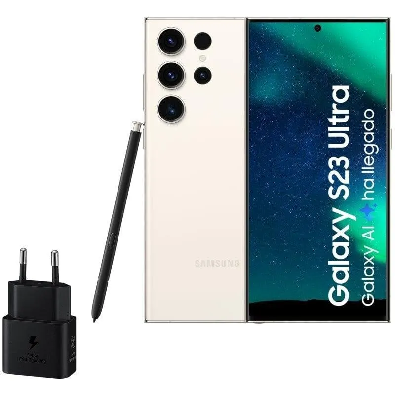 Samsung Galaxy S23 Ultra 5G 12GB 6.8" 512GB Crema S Pen integrata - immagine 1