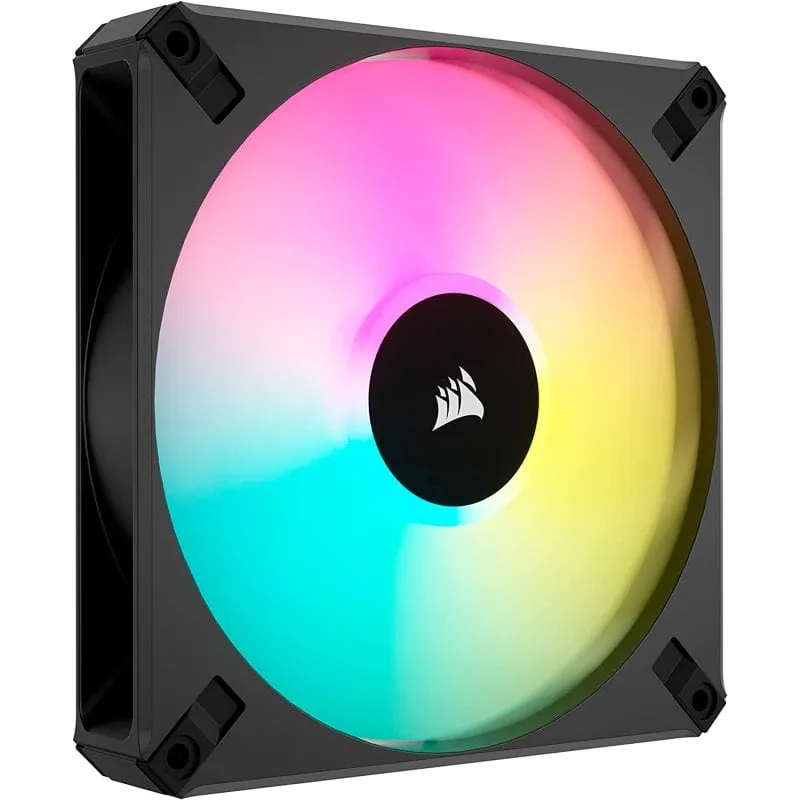 Ventola PWM Corsair iCUE AF140 RGB ELITE da 140 mm Nera - immagine 1