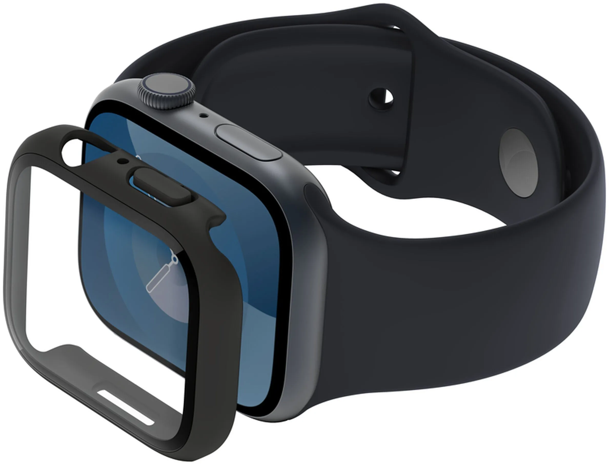 Custodia Belkin ScreenForce TemperedCurve per Apple Watch 40mm / 41mm Series, Nera OVG003zzBK-REV - immagine 1