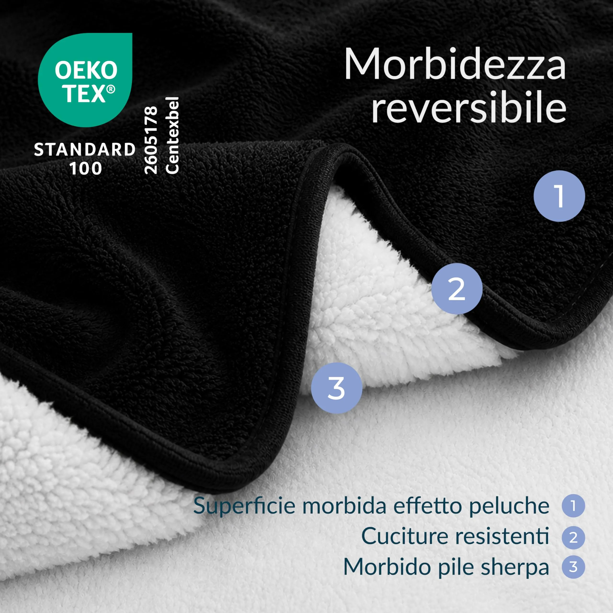 Twinzen Coperta Impermeable Cani 152x203 cm - Copridivano Pile Sherpa - immagine 2