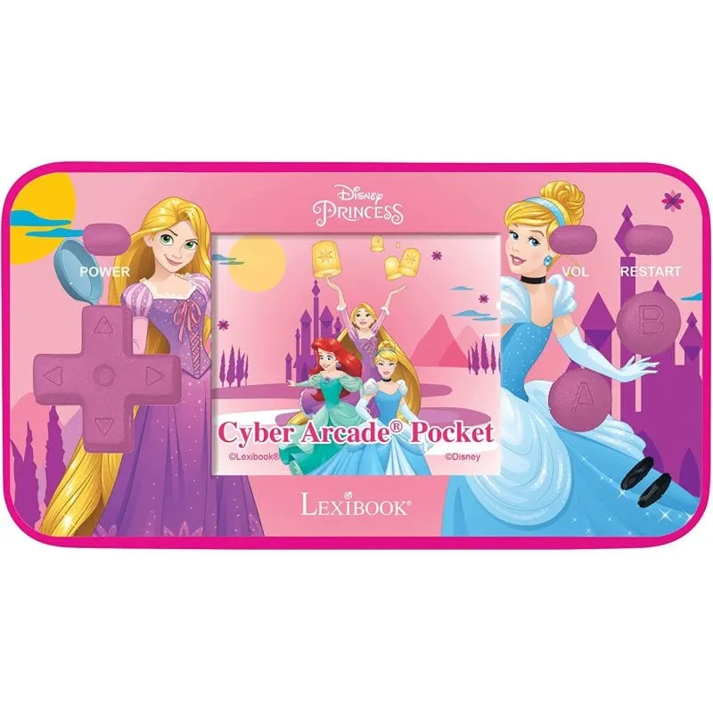 Lexibook Disney Princess Cyber Arcade Console tascabile Schermo 150 Giochi 1,8'' - immagine 1