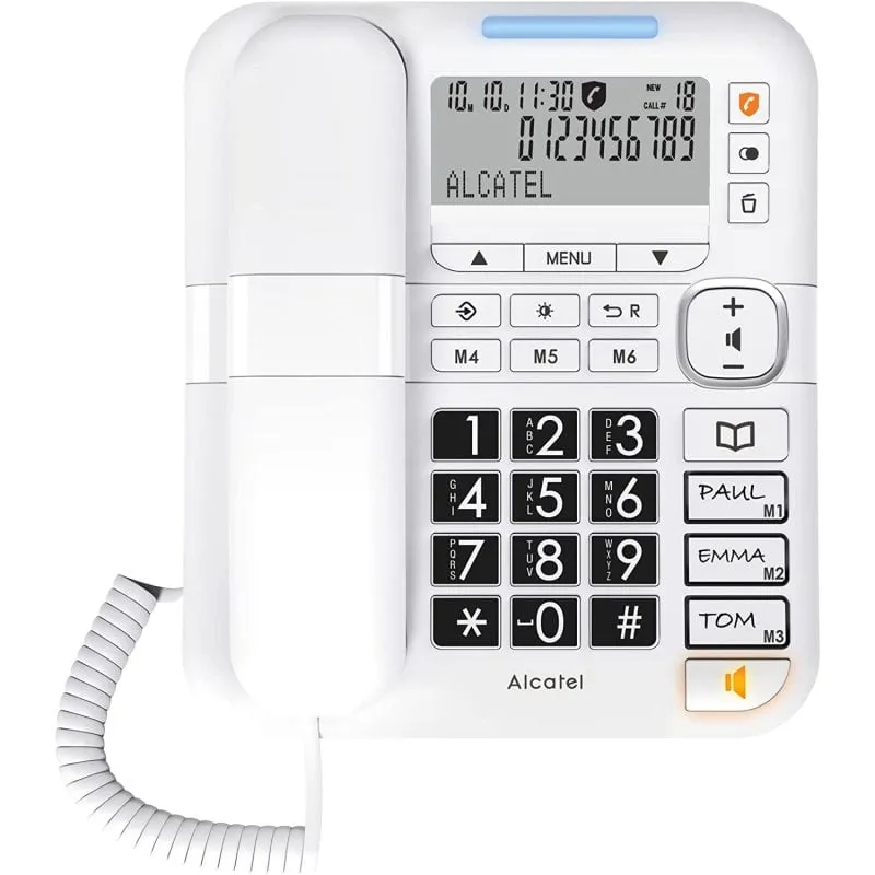 Telefono da tavolo Alcatel TMAX 70 per anziani Bianco - immagine 1