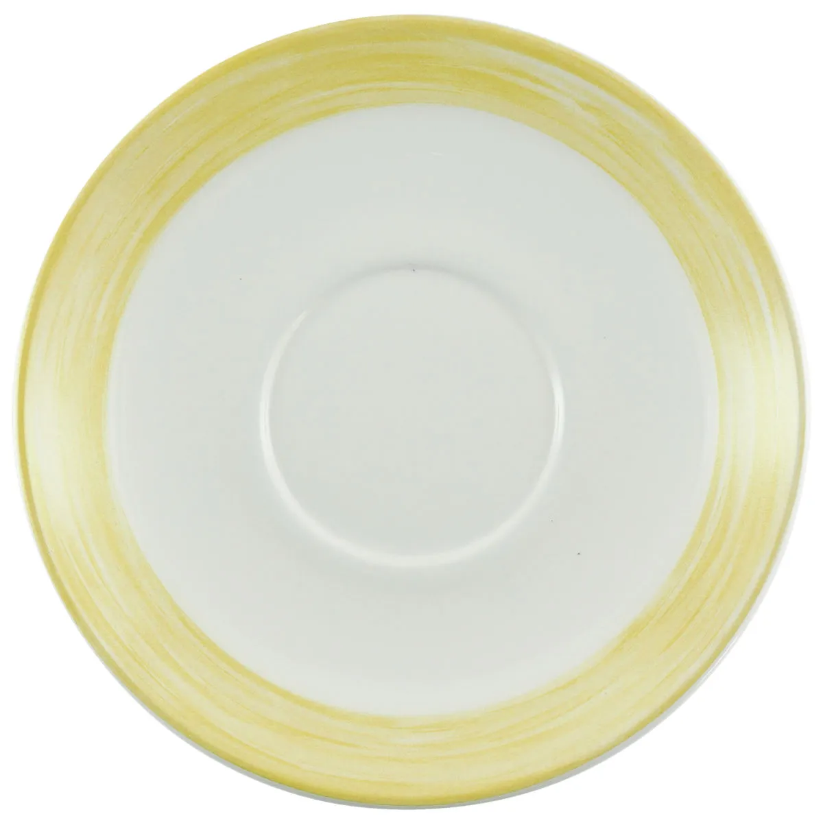 6x Arcoroc Piattino caffè Brush; 14 cm (Ø); giallo; rotonda; 6 pz. / Pacco - immagine 1