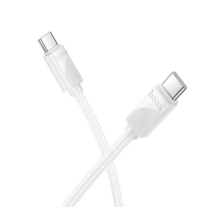 Cavo Dati e Ricarica USB-C - USB-C HOCO X114, 60W, 1m, Bianco - immagine 1