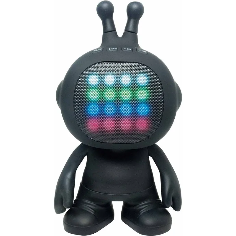Altoparlante Bluetooth Lexibook iParty con forma di robot ed effetti di luce Nero - immagine 1