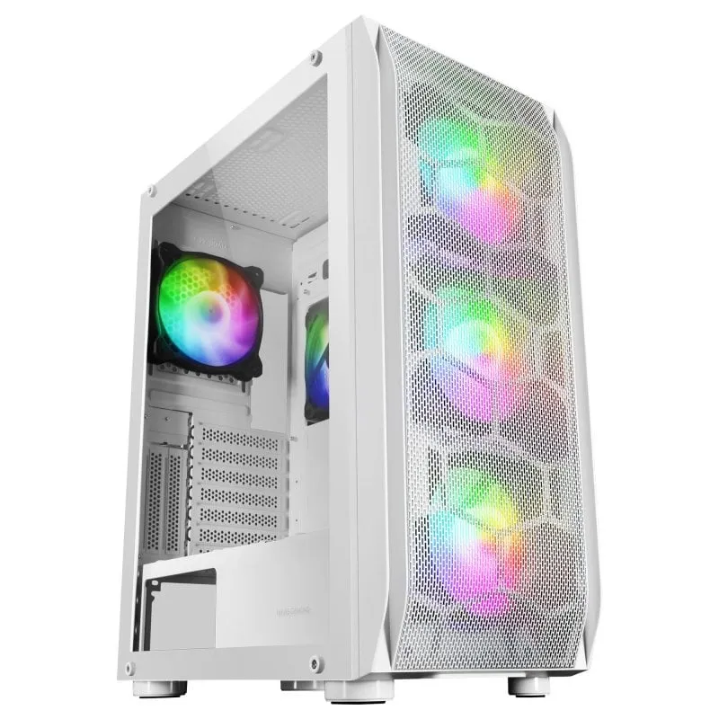 Mars Gaming MC-KX ARGB Vetro temperato USB 3.0 Bianco - immagine 1