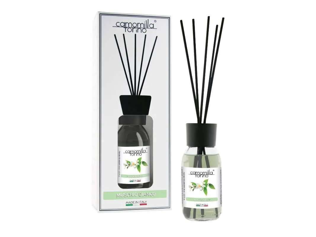Deodorante per Ambienti Camomilla con Bastoncini - Muschio Bianco 125ml - immagine 1