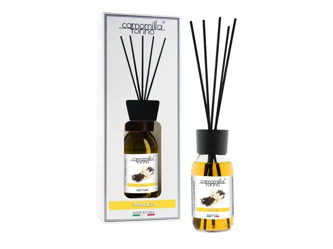 Deodorante per Ambienti Camomilla Vaniglia 125ml con Bastoncini - immagine 1
