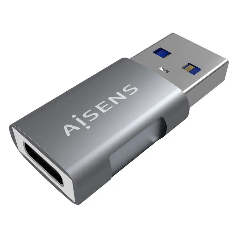 Adattatore Aisens Mini USB 3.2 Gen2 a USB -C maschio/femmina grigio - immagine 1