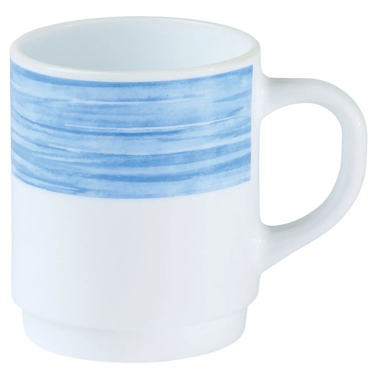 6x Arcoroc Tazza cappuccino Brush; 250 ml, 7.2x8.9 cm (ØxH); blu; rotonda; 6 pz. / Pacco - immagine 1