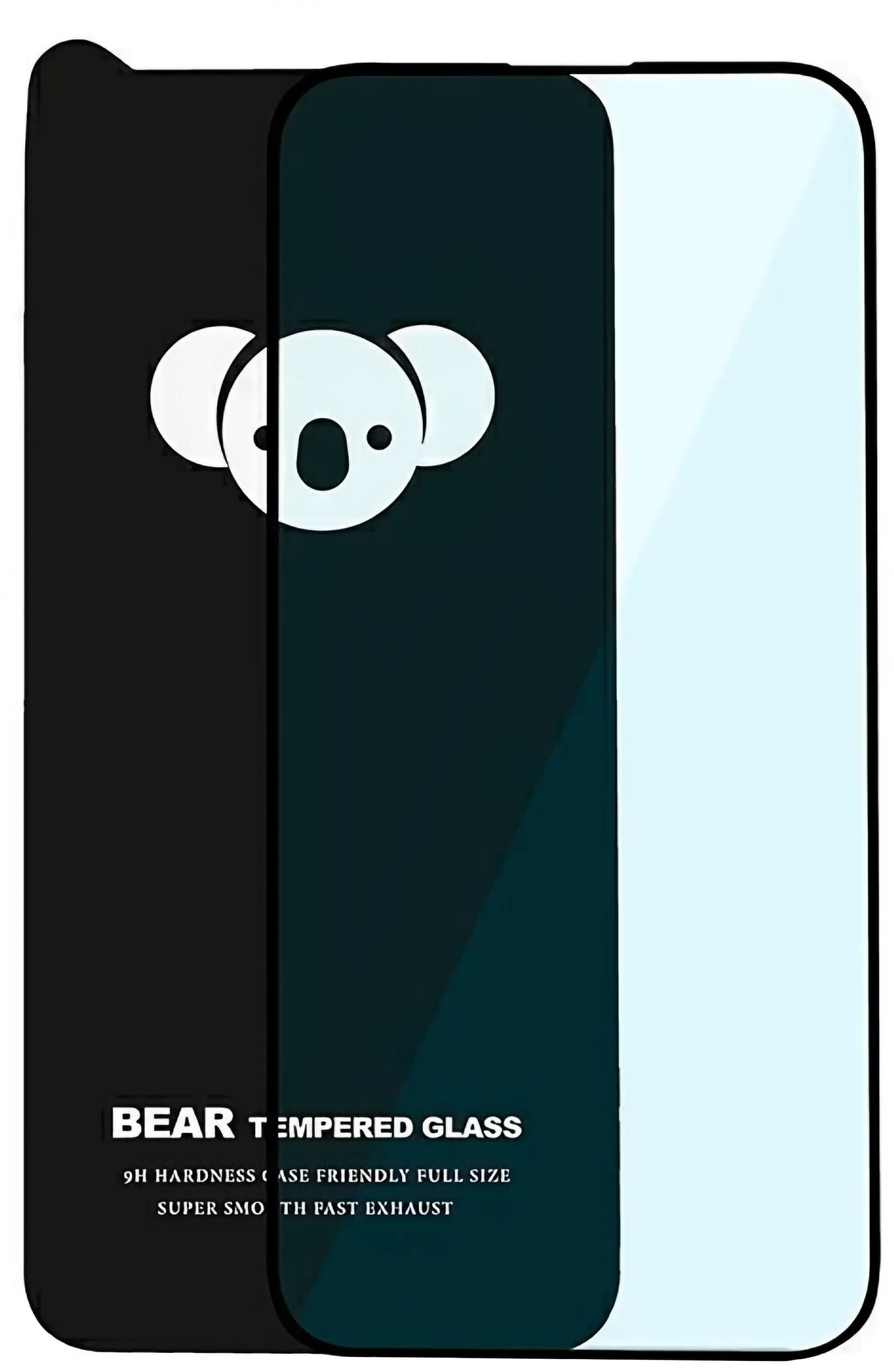 Pellicola protettiva per schermo Bear HD per Apple iPhone 17 Air, Vetro temperato, Full Glue, Nero - immagine 1