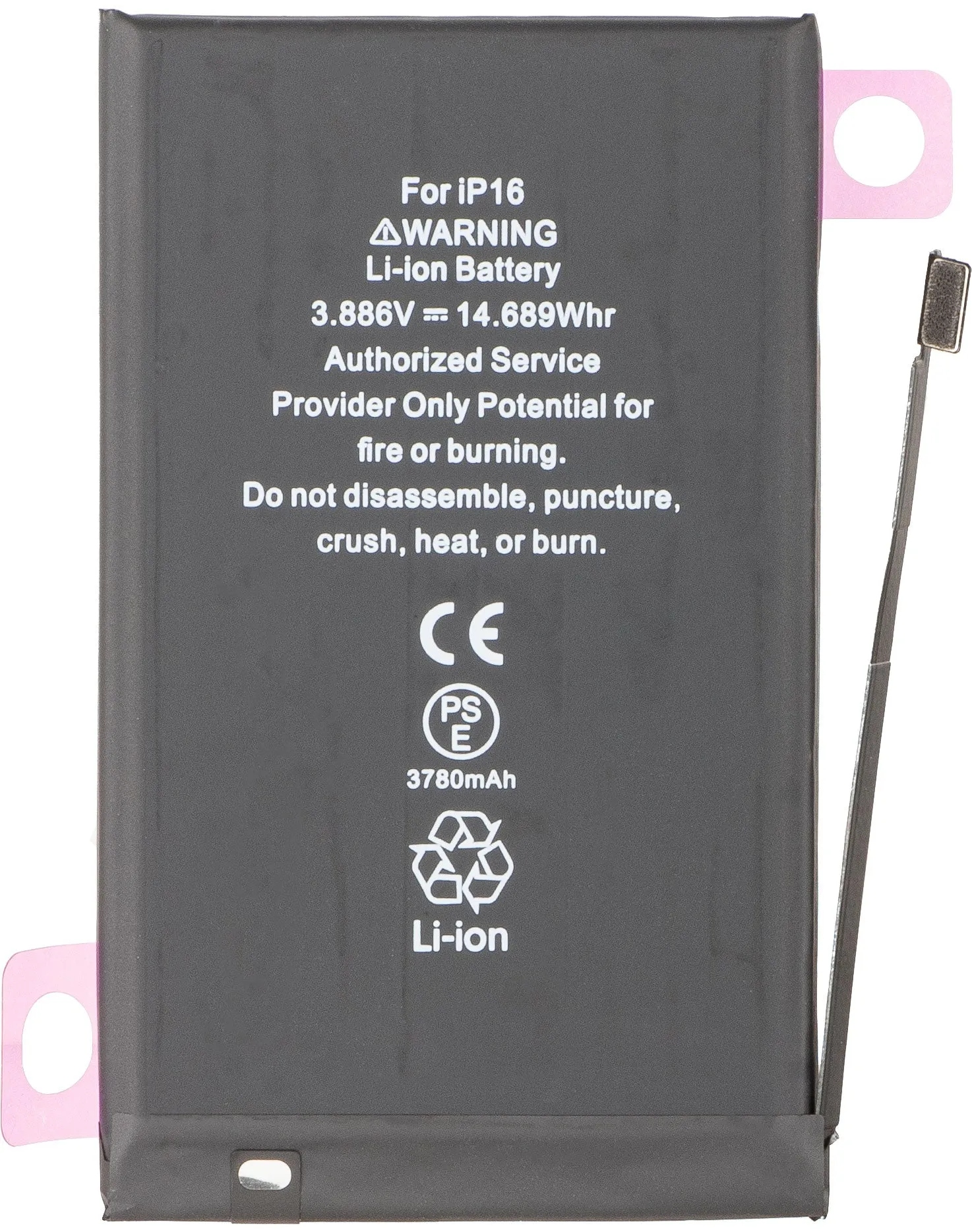 Batteria Apple iPhone 16, Alta Capacità - immagine 1