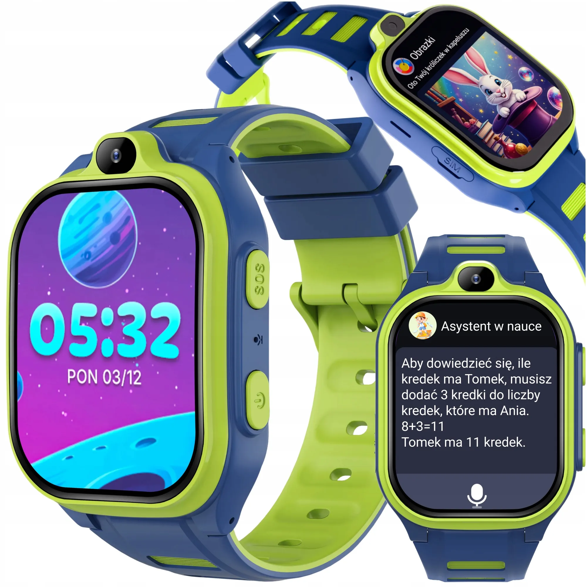 Smartwatch Forever Kids Boost KW-530 Call, Blu - immagine 1