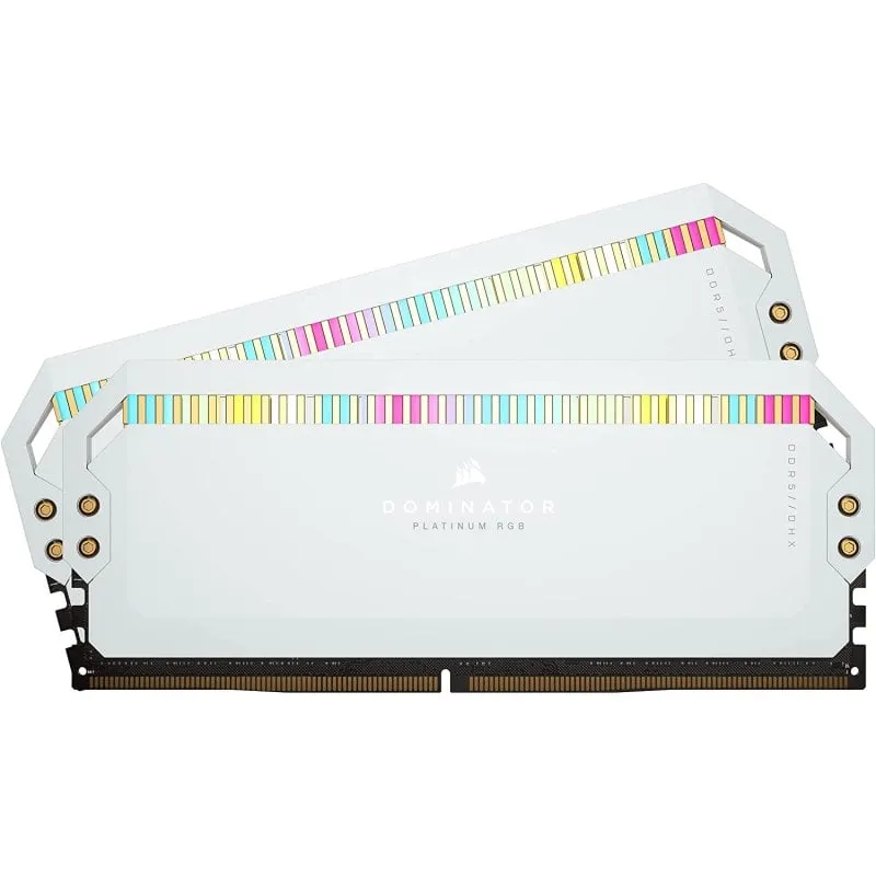 Corsair Dominator Platino RGB DDR5 5200 MHz 64 GB 2x32 GB CL40 Bianco - immagine 1