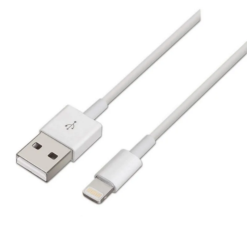 Cavo Lightning USB 2.0 Aisens 1m Bianco Alta Velocità - immagine 1
