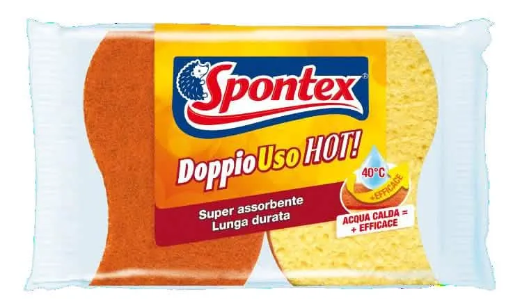Spugne Doppio Uso Spontex Hot - 2 Pezzi per Una Pulizia Efficace - immagine 1