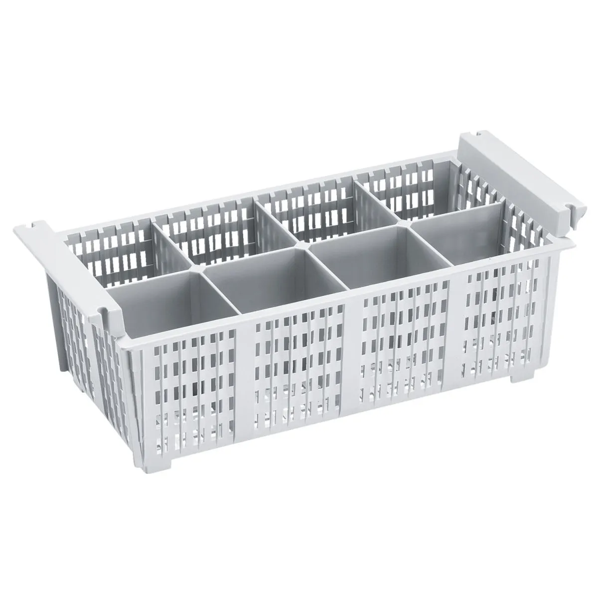 PULSIVA Cesto per posate per lavastoviglie 8 scomparti; 20.5x42.5x15 cm (LxPxH); grigio - immagine 1