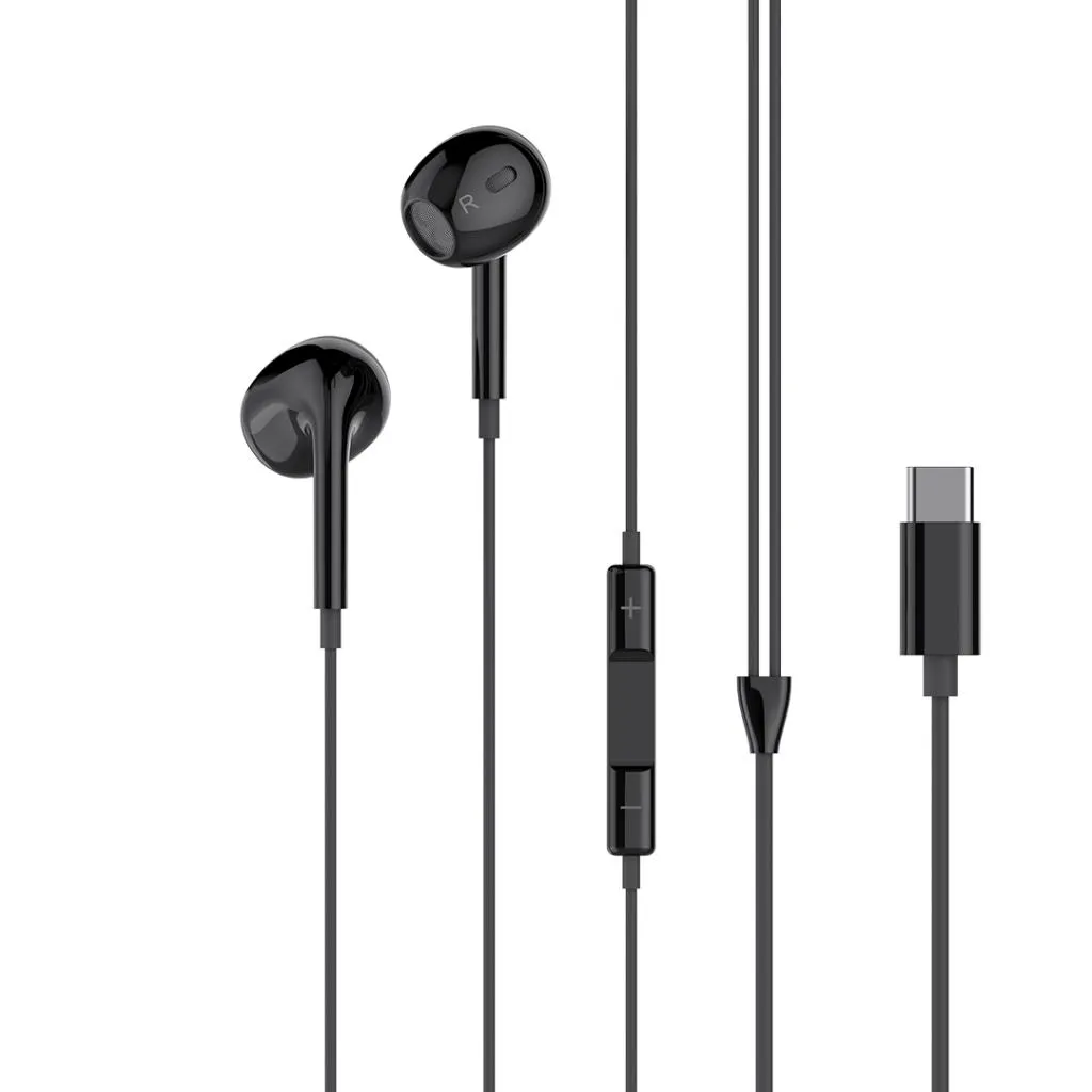 Handsfree USB-C XO Design EP74, Nero - immagine 1