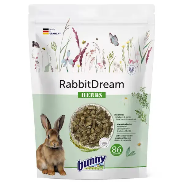 Bunny Sogno per Conigli Herbs 600 gr - Mangime per conigli - immagine 1