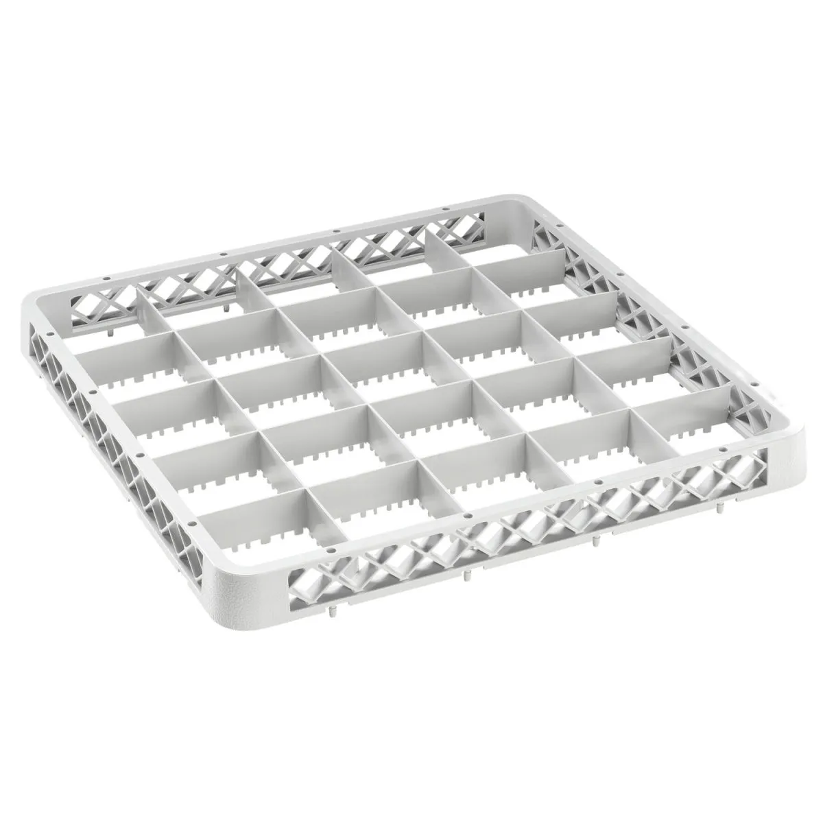 PULSIVA Estensione per cestello lavastoviglie 25 scomparti; 50x50x4.5 cm (LxPxH); grigio - immagine 1