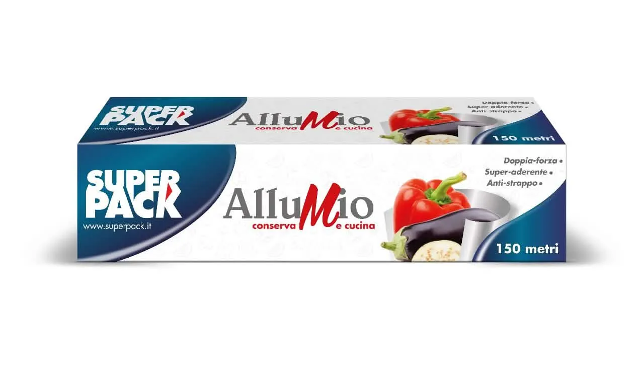 Pellicola in Alluminio SUPERRPACK 150MT per Uso Domestico - immagine 1