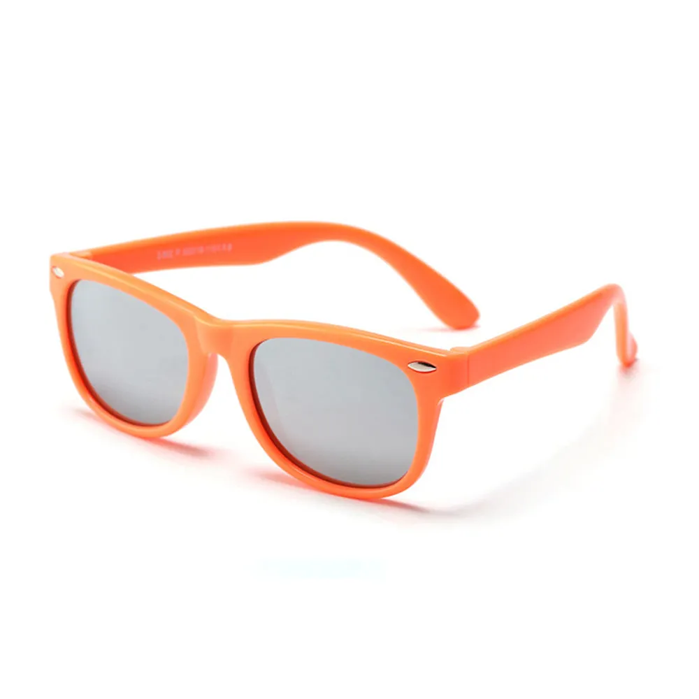Occhiali da Sole per Bambini Techsuit D802, Polarizzati, Protezione UV, Arancioni - immagine 1
