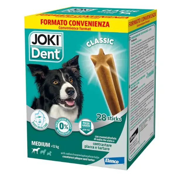 Joki Dent Classic snack dentali per cani Elanco Medium 28 Stick - immagine 1