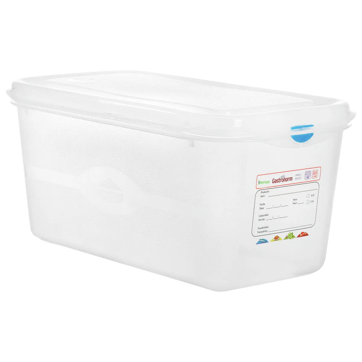 6x Denox Contenitore polipropilene Dena GN 1/3; GN 1/3, 6 l, 32.5x17.6x15 cm (LxLxP); trasparente; 6 pz. / Pacco - immagine 1